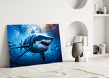 Shark Glass Wall Art