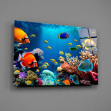 Ocean Life Glass Wall Art