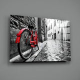 Street and Bicycle Glass Art | Insigne Art Design