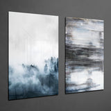 Blue Touches 2 Pieces Combine Glass Wall Art | Insigne Art Design