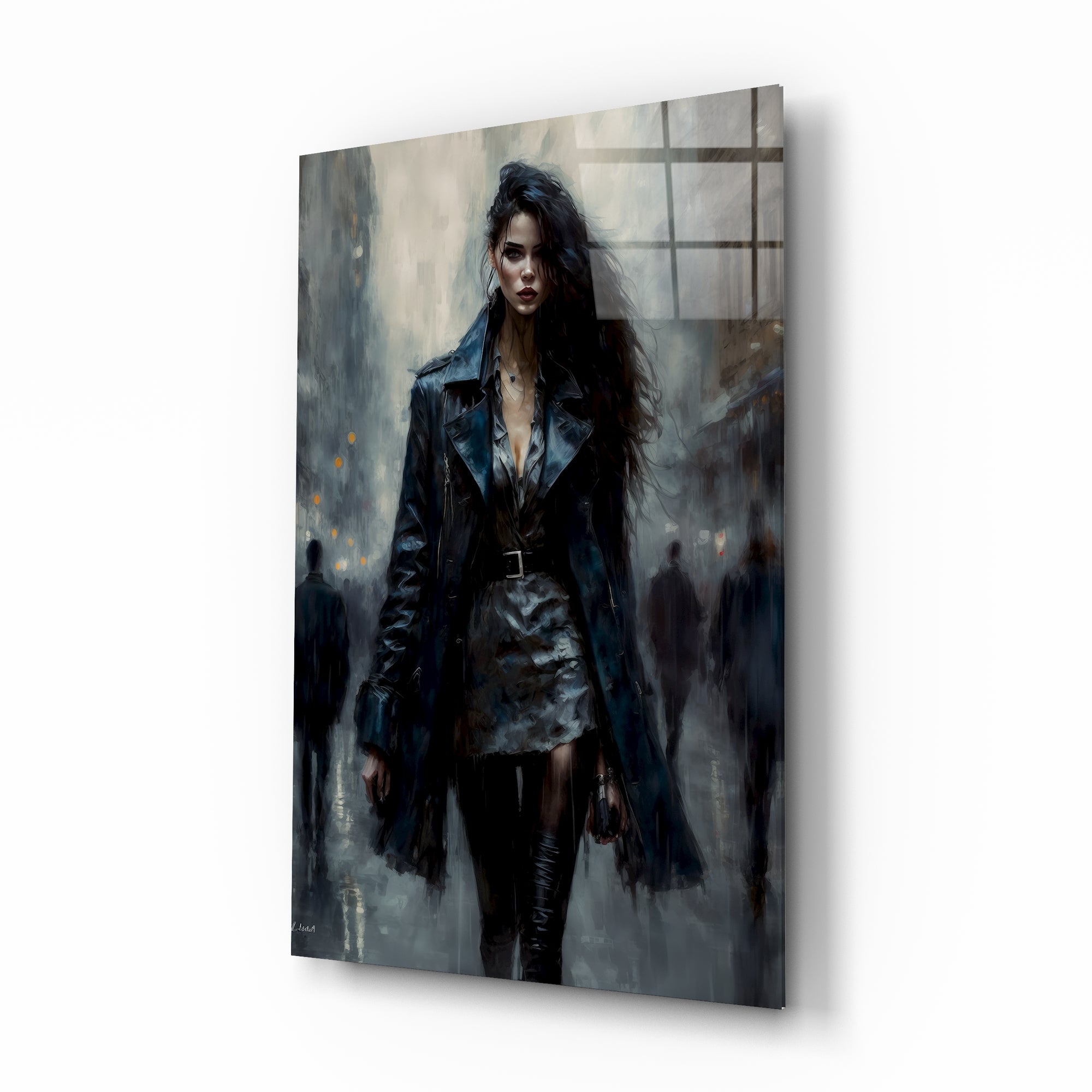 Walk Womenly Glass Wall Art || Designers Collection
