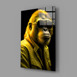 Ape the Cool Glass Wall Art || Designer's Collection