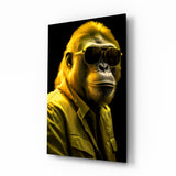 Ape the Cool Glass Wall Art || Designer's Collection