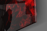 Red Smoke Glass Wall Art