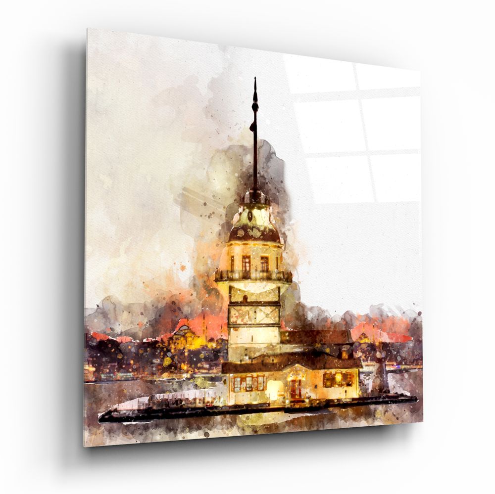 Maiden's Tower Glass Wall Art