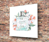 Eau De Toilette Glass Wall Art