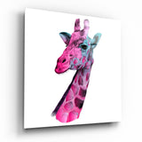 Giraffe Glass Wall Art