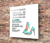 Dress Glass Wall Art