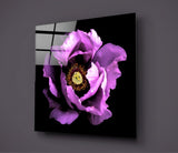 Floral Pink Glass Wall Art