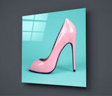 Heeled Shoes Glass Wall Art