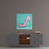 Heeled Shoes Glass Wall Art