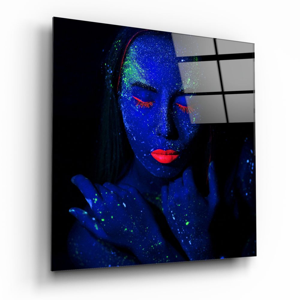 Woman Portrait Glass Wall Art