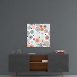 Dot to Flower Glass Wall Art