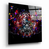 Mechanical Tiger Glass Wall Art