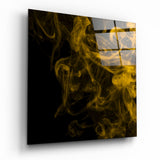 Yellow Smoke Glass Wall Art