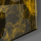 Yellow Smoke Glass Wall Art