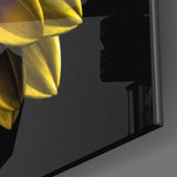 Yellow Flower Glass Wall Art