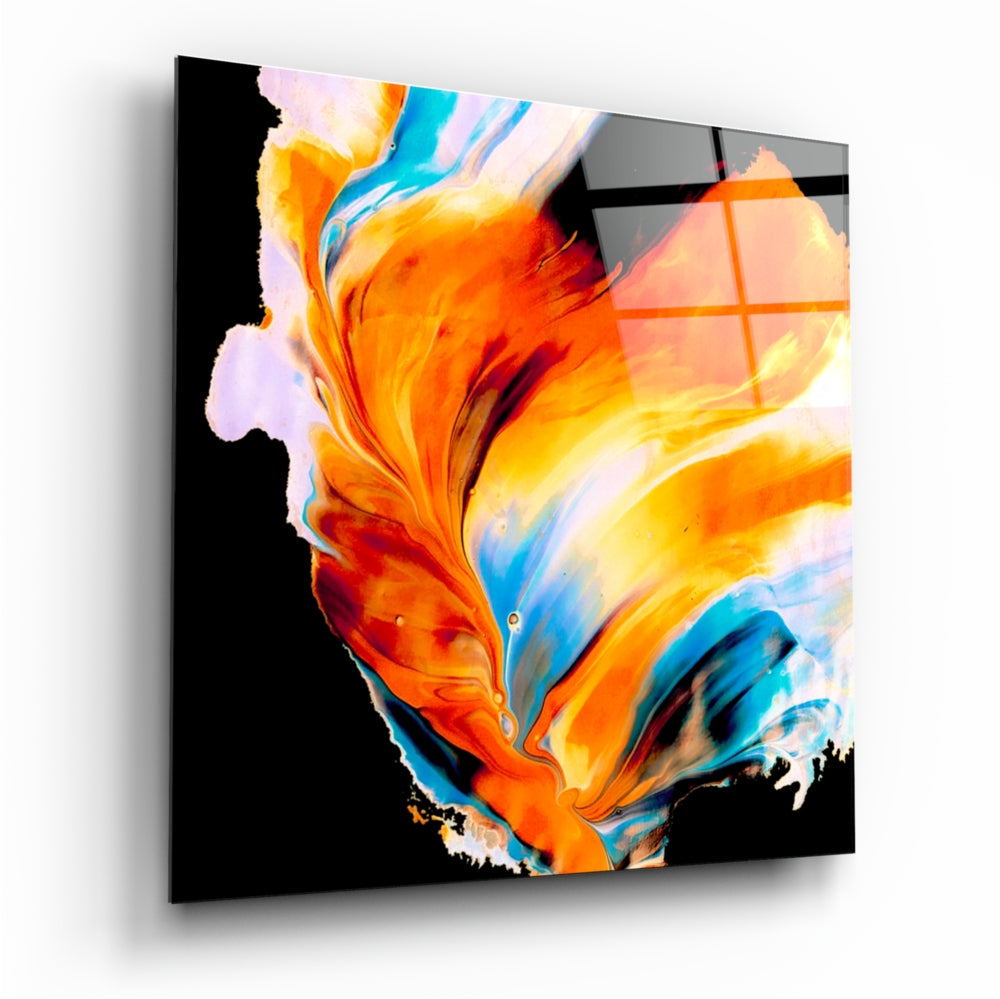 Dance of Colors Glass Wall Art