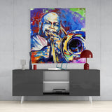 Trombone Glass Wall Art