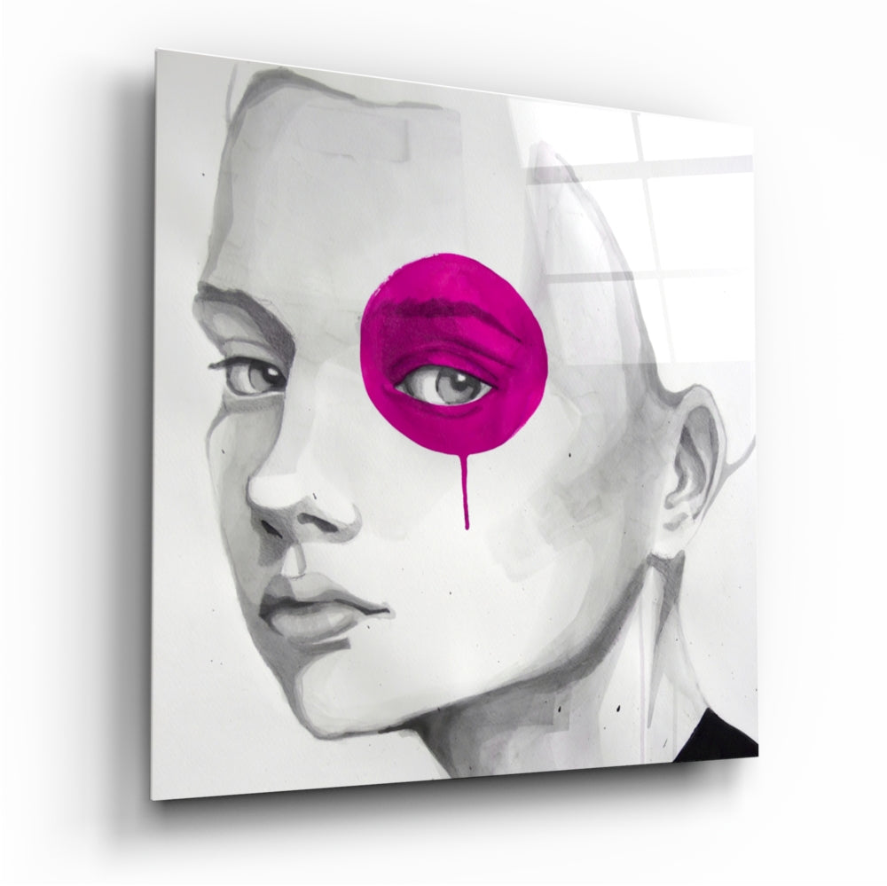 Pink Look Glass Wall Art