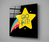 “Go for It” Glass Wall Art