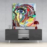 Abstract Glass Wall Art