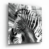 Zebra Glass Wall Art | Insigne Art Design