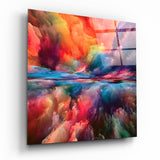 Color Explosion Glass Wall Art | Insigne Art Design