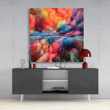 Color Explosion Glass Wall Art | Insigne Art Design