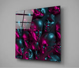 Metallic Faces Glass Wall Art | Insigne Art Design