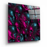 Metallic Faces Glass Wall Art | Insigne Art Design