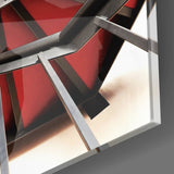 Red Stair Glass Wall Art | Insigne Art Design