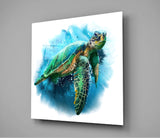 Caretta Caretta Glass Wall Art | Insigne Art Design