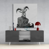 Lady Antelope Glass Wall Art | Insigne Art Design