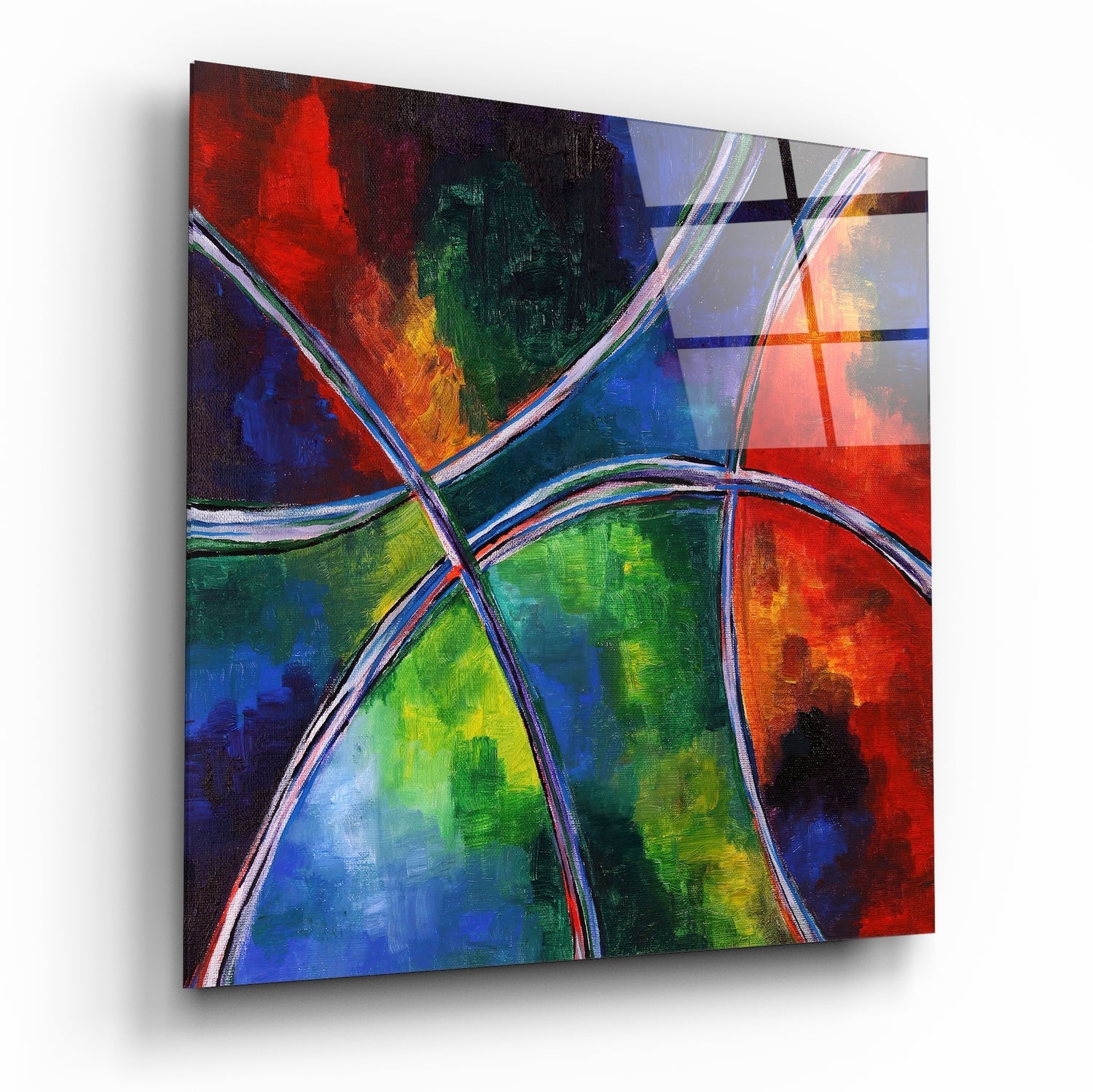 Curves Glass Wall Art | Insigne Art Design