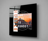 From Sunrise To Sunset Glass Wall Art | Insigne Art Design