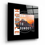 From Sunrise To Sunset Glass Wall Art | Insigne Art Design