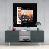 From Sunrise To Sunset Glass Wall Art | Insigne Art Design