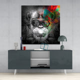 Wise Monkey Glass Wall Art | Insigne Art Design