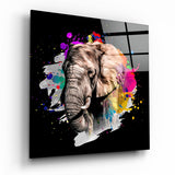 Elephant Glass Wall Art | Insigne Art Design