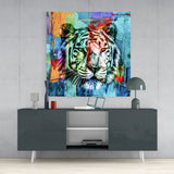 Tiger Glass Wall Art | Insigne Art Design