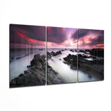 Foggy Sea Mega Glass Wall Art | Insigne Art Design