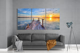 Sunset on the Beach Mega Glass Wall Art | Insigne Art Design