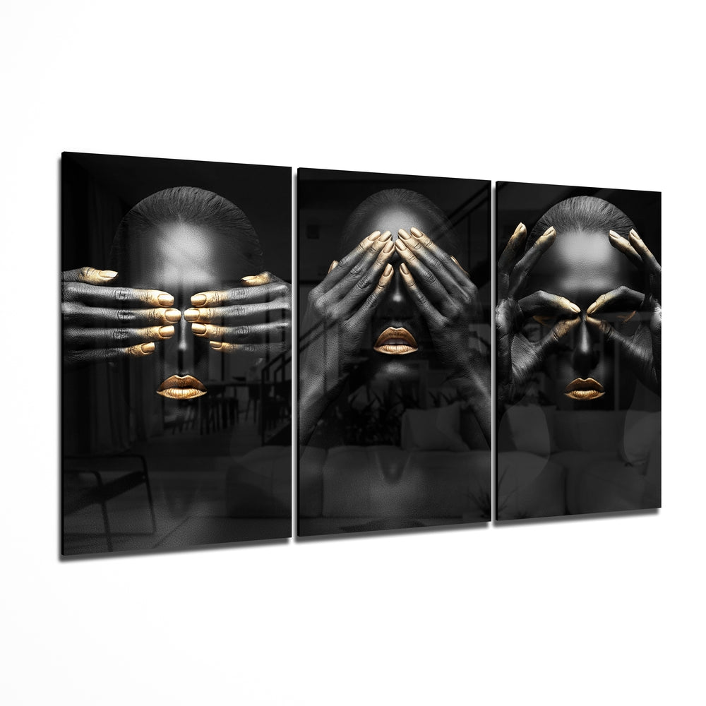 Woman Mega Glass Wall Art | Insigne Art Design