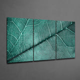 Leaf Texture Glass Wall Art | Insigne Art Design