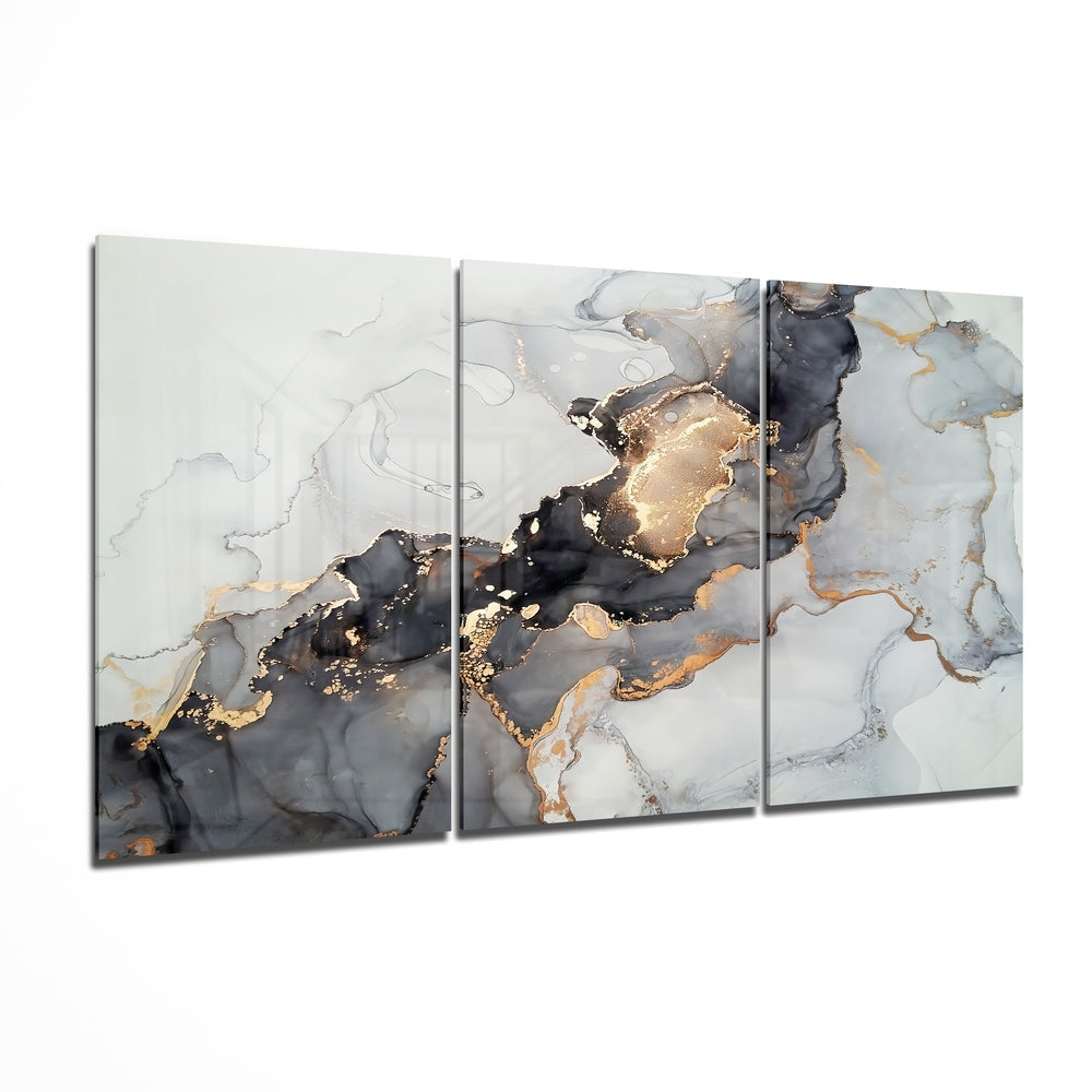 Marble Design Mega Glass Wall Art | Insigne Art Design