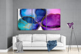 Abstract Shapes 6 Glass Wall Arts | Insigne Art Design