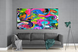 Dance of Colors Glass Wall Art | Insigne Art Design