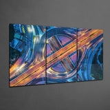 Cosmopolitan Roads Glass Wall Art | Insigne Art Design