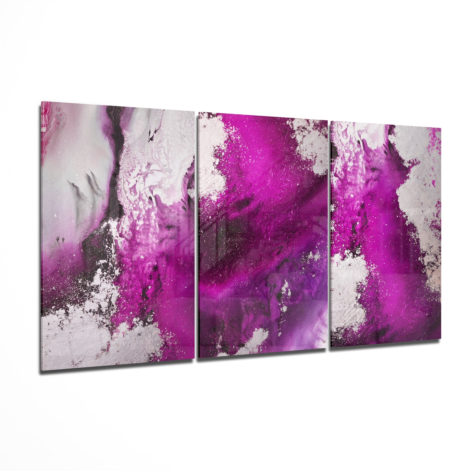 Fuchsia Glass Mega Wall Art | Insigne Art Design